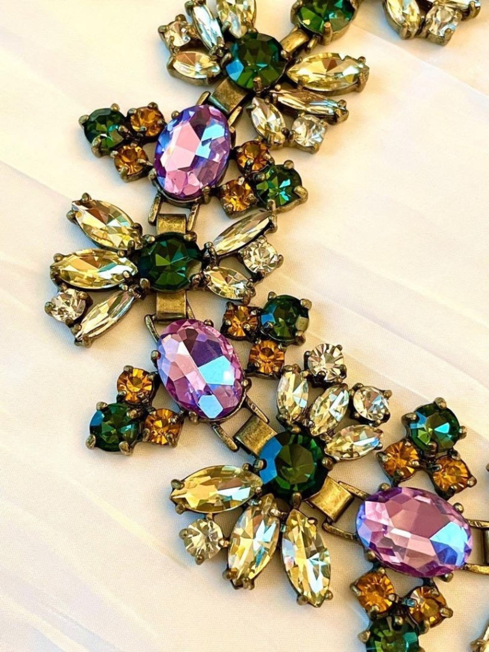 J. Crew Vintage Floral Statement Necklace - Picture 3 of 9